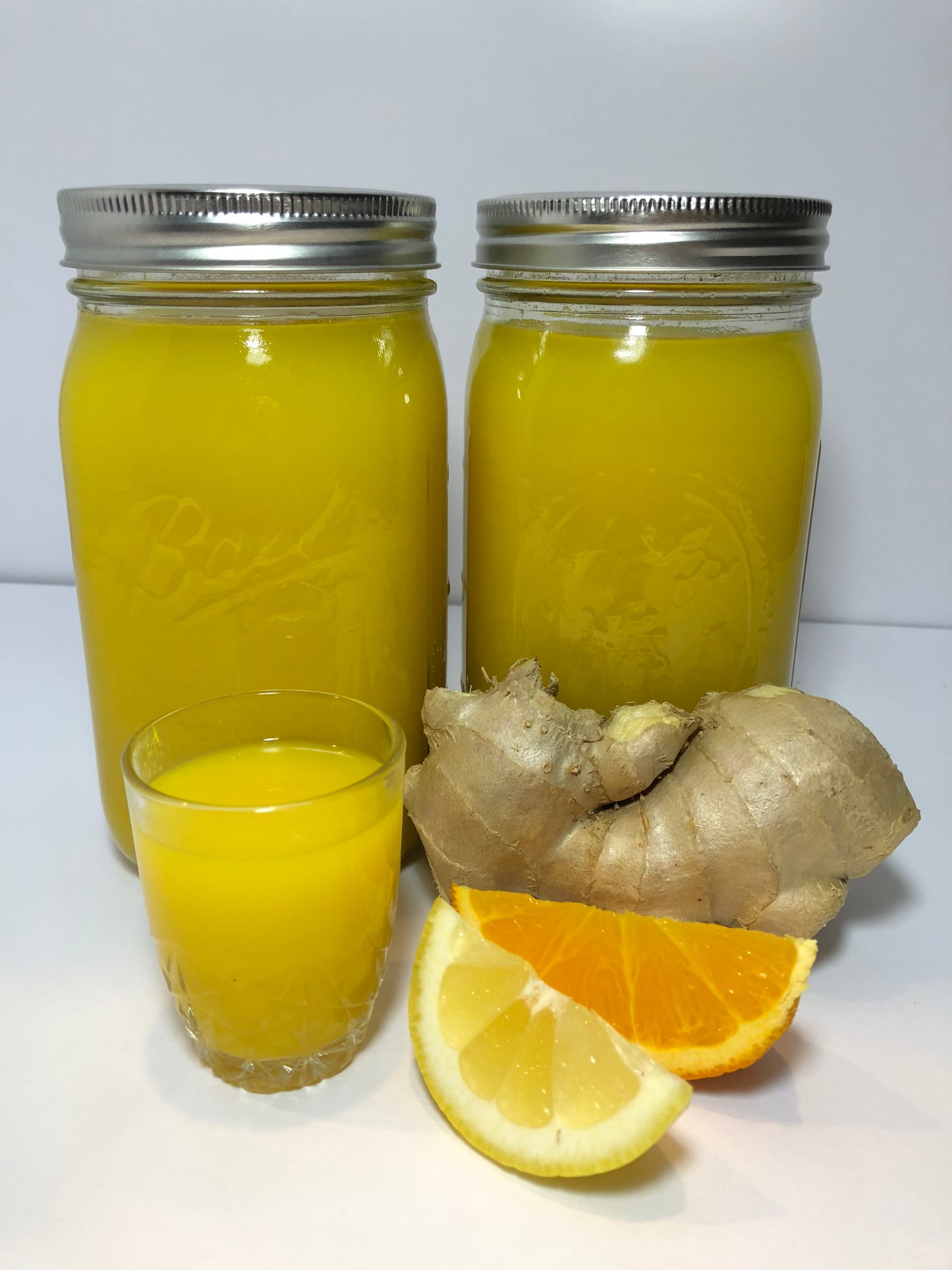 Ginger Shots "A shot of ginger, a boost of health"