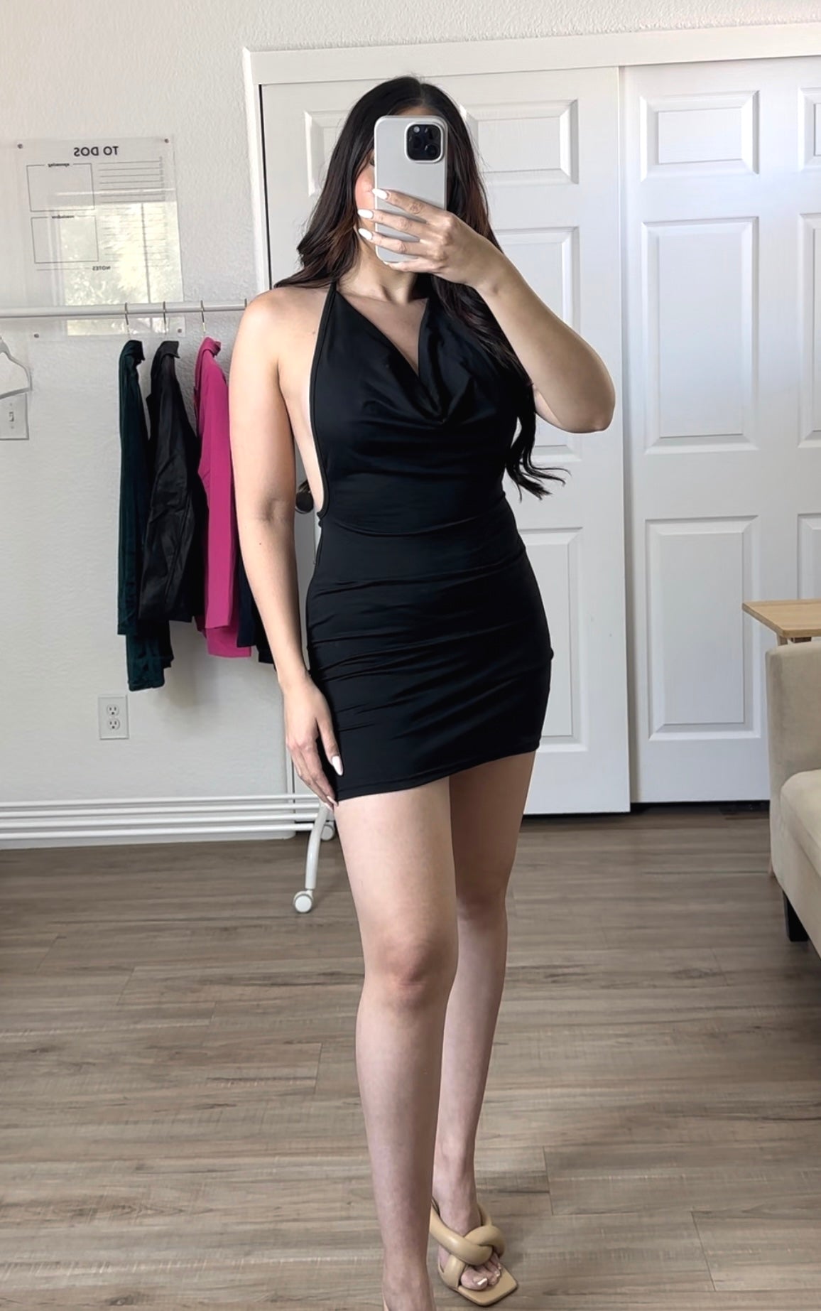 Toxica Black Bodycon Dress